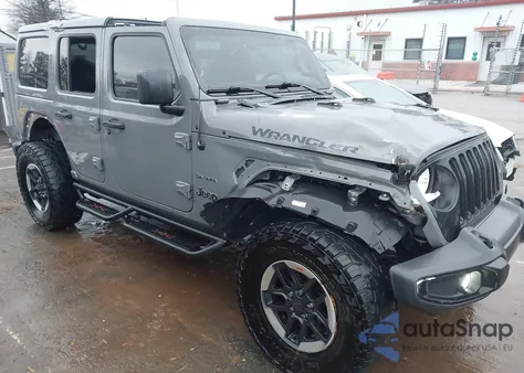 2020 Jeep Wrangler Unlimited Sahara 4X4 z USA, uszkodzony, nr VIN 1C4HJXEG8LW335930